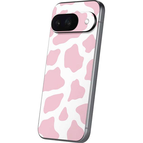 Pink Cow Print Google Pixel 9 Skin